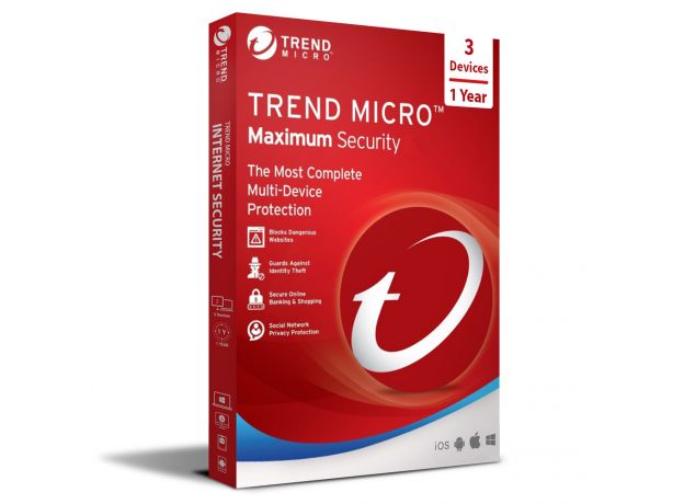 Trend Micro Maximum Security 2024-2025, Runtime: 1 Year, Device: 3 Devices, image 