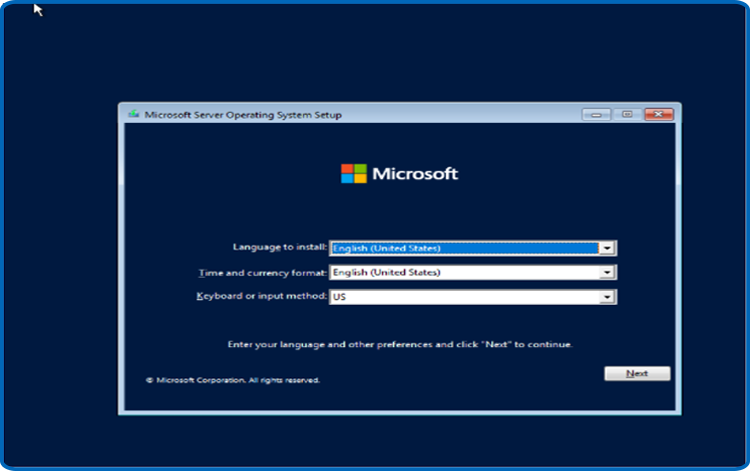 Install Windows Server 2022