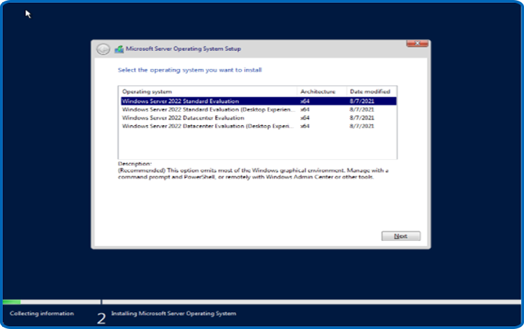 Install Windows Server 2022