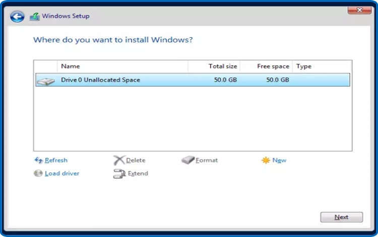 Install Windows Server 2022