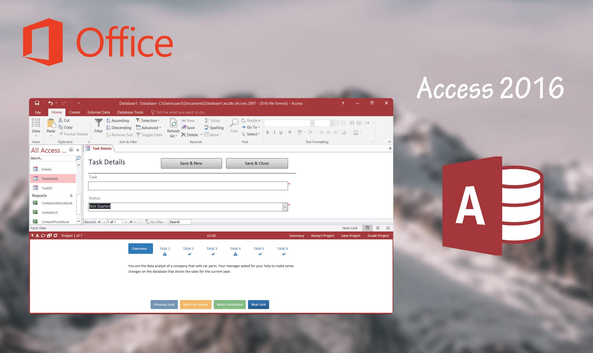 Microsoft Access 2016